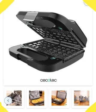 Sandwichera 4 en 1 que incluye 3 placas