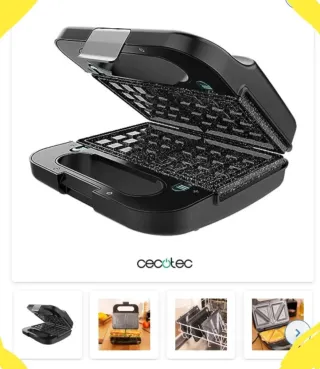 Sandwichera 4 en 1 que incluye 3 placas