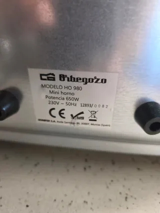 Mini horno eléctrico