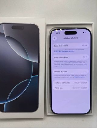 iPhone 16 Pro 256GB Negro Titanio