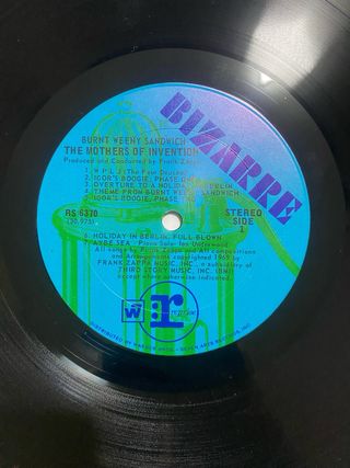 Vinilo Frank Zappa Burnt Weeny Sandwich