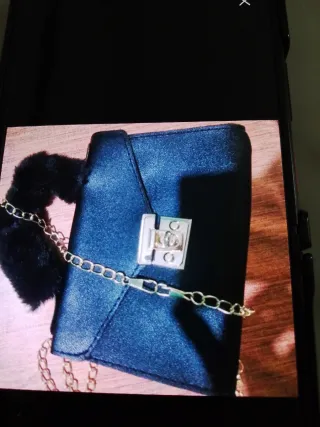 Borsa donna con manico in pelliccia