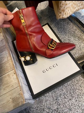 Stivali Rossi Gucci Marmont Tg 36.5