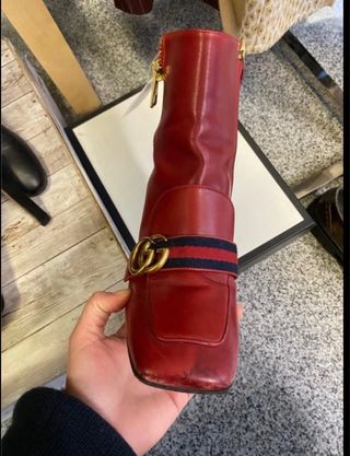 Stivali Rossi Gucci Marmont Tg 36.5