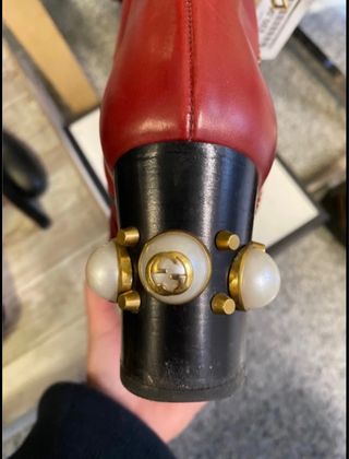 Stivali Rossi Gucci Marmont Tg 36.5