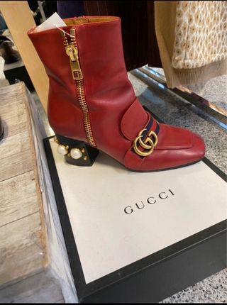 Stivali Rossi Gucci Marmont Tg 36.5