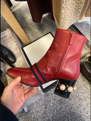 Stivali Rossi Gucci Marmont Tg 36.5