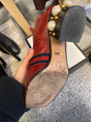 Stivali Rossi Gucci Marmont Tg 36.5