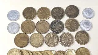 Lote 52 Monedas antiguas de pesetas y céntimos