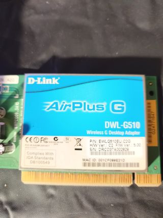 Tarjeta WiFi D-Link DWL-G510 AirPlus G