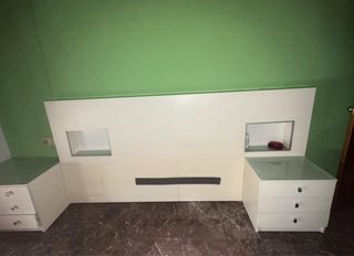 Cabezal de cama moderno blanco