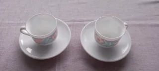2 Tazas de café Arcopal con platillos