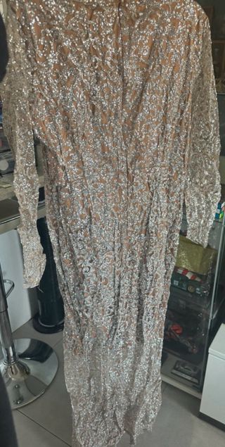 Vestido elegante con brillo talla L