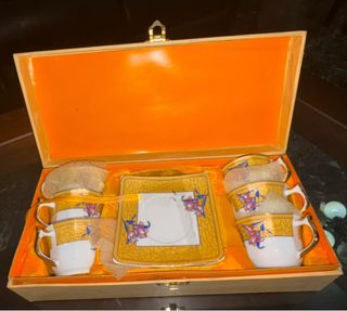 Juego café porcelana con caja