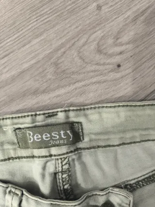 Calças de ganga verdes