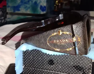 Gafas Prada SPR 11 L Mujer Marrón Dorado