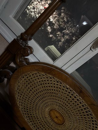Cabeceros de cama de madera y mimbre