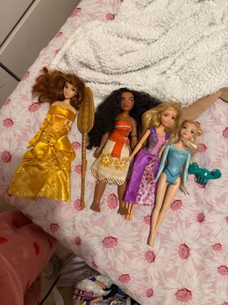 Set di 4 bambole principesse Disney