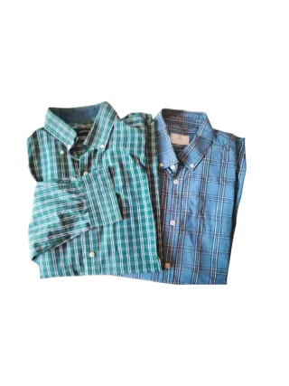 2 Camisas Hombre Manga Larga Talla L