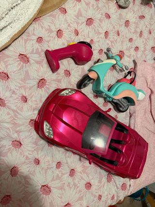 Deportivo y Moto Barbie
