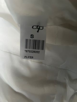Chaqueta blanca elegante con cremallera