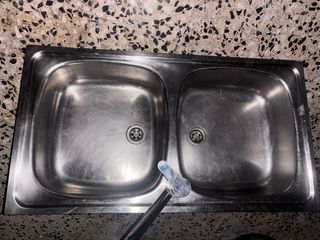 Fregadero de cocina doble de acero inoxidable