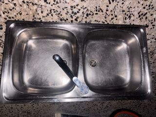 Fregadero de cocina doble de acero inoxidable