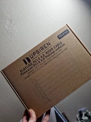 Cable Riser UPSIREN PCIe 4.0 16x 185mm 180°