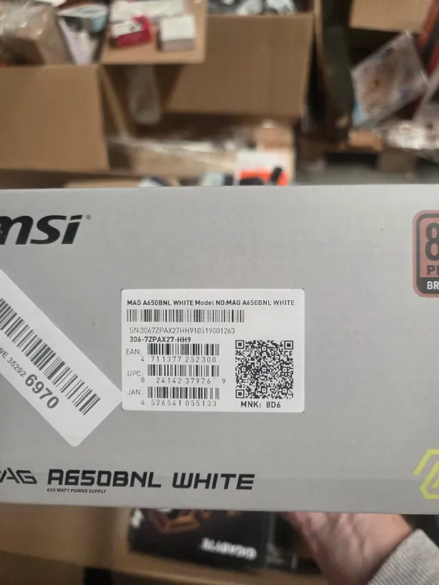 MSI MAG A650BNL WHITE Fuente Alimentación 650W