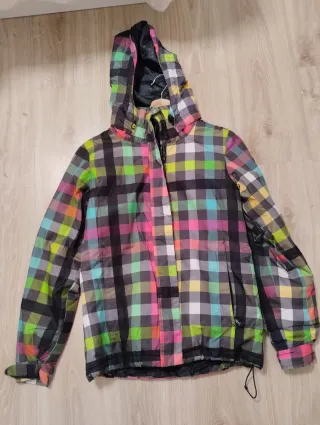 Chaquetón de cuadros de colores de Roxy