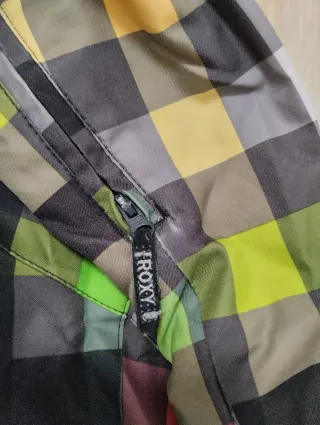 Chaquetón de cuadros de colores de Roxy