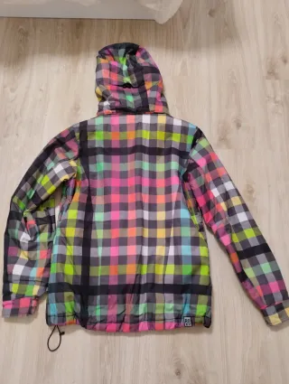 Chaquetón de cuadros de colores de Roxy