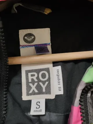 Chaquetón de cuadros de colores de Roxy