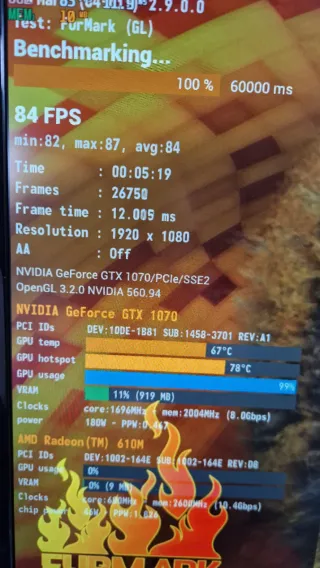 Gigabyte GTX 1070 8GB