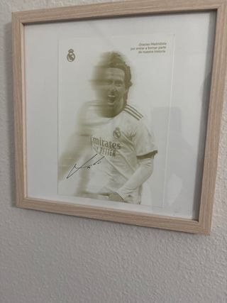 Cuadro Firmado Luka Modric Real Madrid