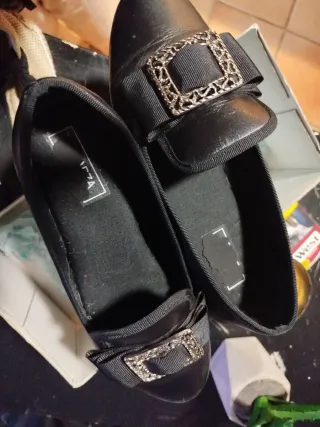 Zapatos Fallero Negros con Hebilla