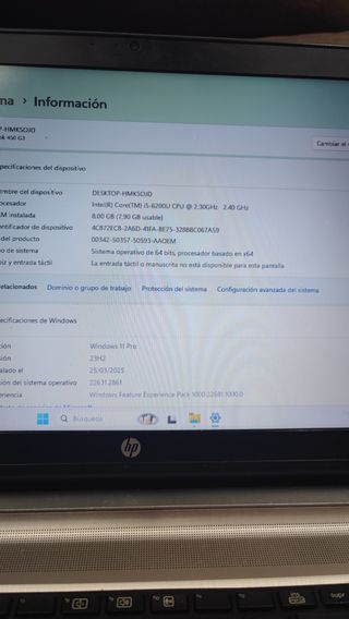 Portátil HP 450 G3 i5 8GB SSD 180GB