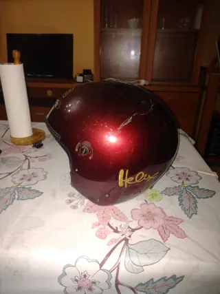 Casco de moto Nzi rojo