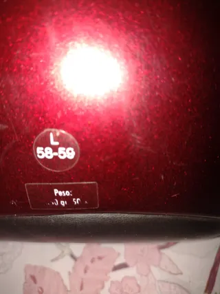 Casco de moto Nzi rojo