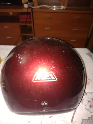 Casco de moto Nzi rojo