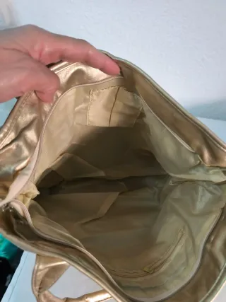 Bolso Cartera Dorada Nuevo