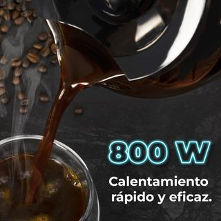 Cecotec Cafetera de Goteo Coffee 56 Time, 800W de Potencia, Programa tu café, Acero Inoxidable, Pantalla LCD, Boquilla antigoteo, Capacidad 1,3L para 10 tazas, Autoapagado, Deposito con ventana