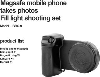 Monte de Teléfono Magnético, Manija de Agarre de la Cámara del Teléfono con Selfies Remotos y Luz de Relleno, Las Cámaras Manejan el Soporte Bluetooth, el Soporte de