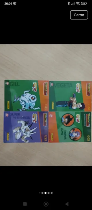Cartas Dragon Ball
