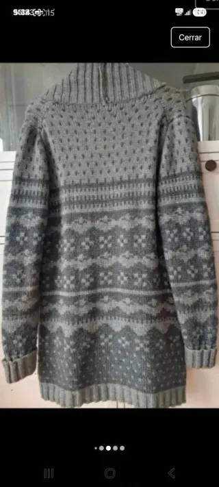 Chaqueta punto Massimo Dutti gris