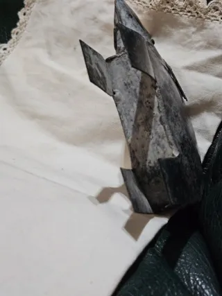 Figura Elefante de metal 15cm anchox11 cm alto.