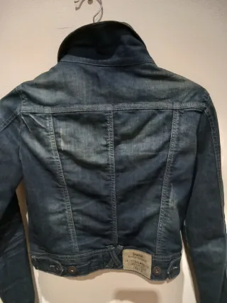 Cazadora vaquera corta mujer