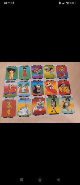 Cartas Dragon Ball Colección