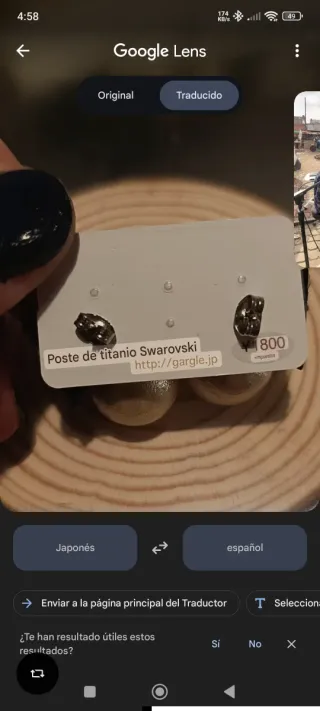 Pendientes Gargle de Perla y Cristalería