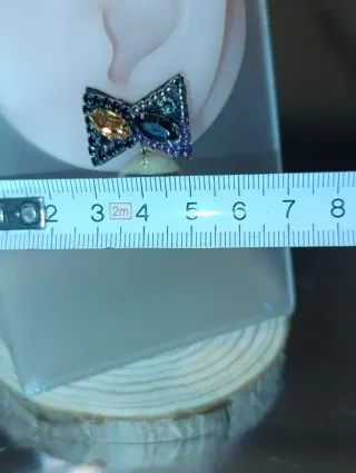 Pendientes Gargle de Perla y Cristalería